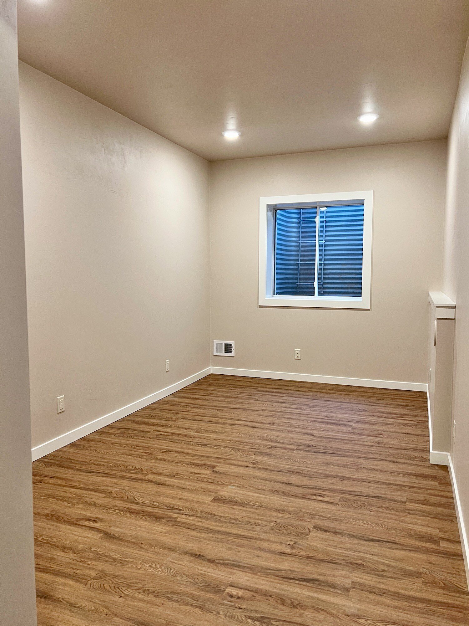 Basement bedroom